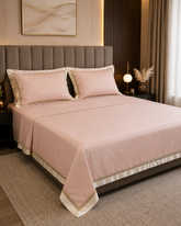Baron | King Size Bedsheet | French Beige | 1000 TC | 100% Cotton | 2 Pillow Covers