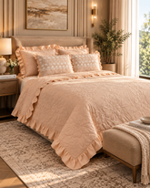 Legacy | King Size Bedsheet | Off White | 700 TC | 100% Cotton | 2 Pillow Covers