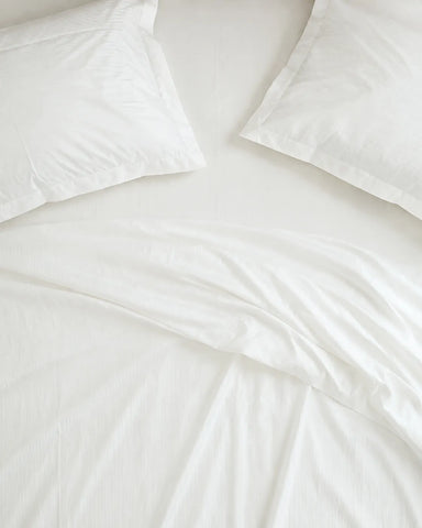 Apex | King Size Bedsheet | Snow White | 500 TC | 100% Cotton | 2 Pillow Covers