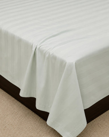 Essence | King Size Bedsheet | Sage Green | 500 TC | 100% Cotton | 2 Pillow Covers