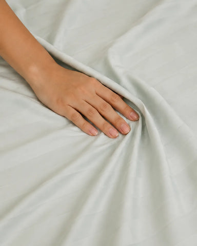 Essence | King Size Bedsheet | Sage Green | 500 TC | 100% Cotton | 2 Pillow Covers