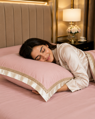 Baron | King Size Bedsheet | French Beige | 1000 TC | 100% Cotton | 2 Pillow Covers